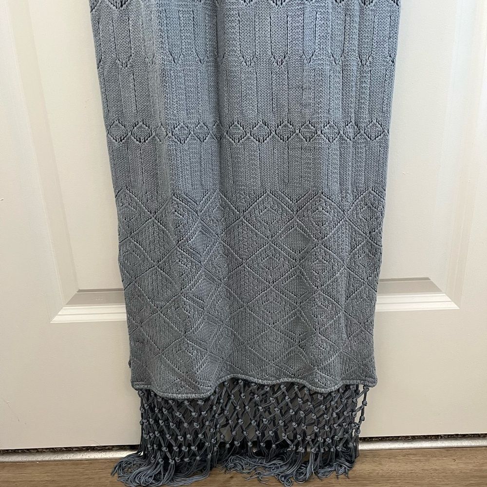 NWT House of Harlow 1960 x REVOLVE Rose Dress - Dusty Blue - Picture 9 of 11